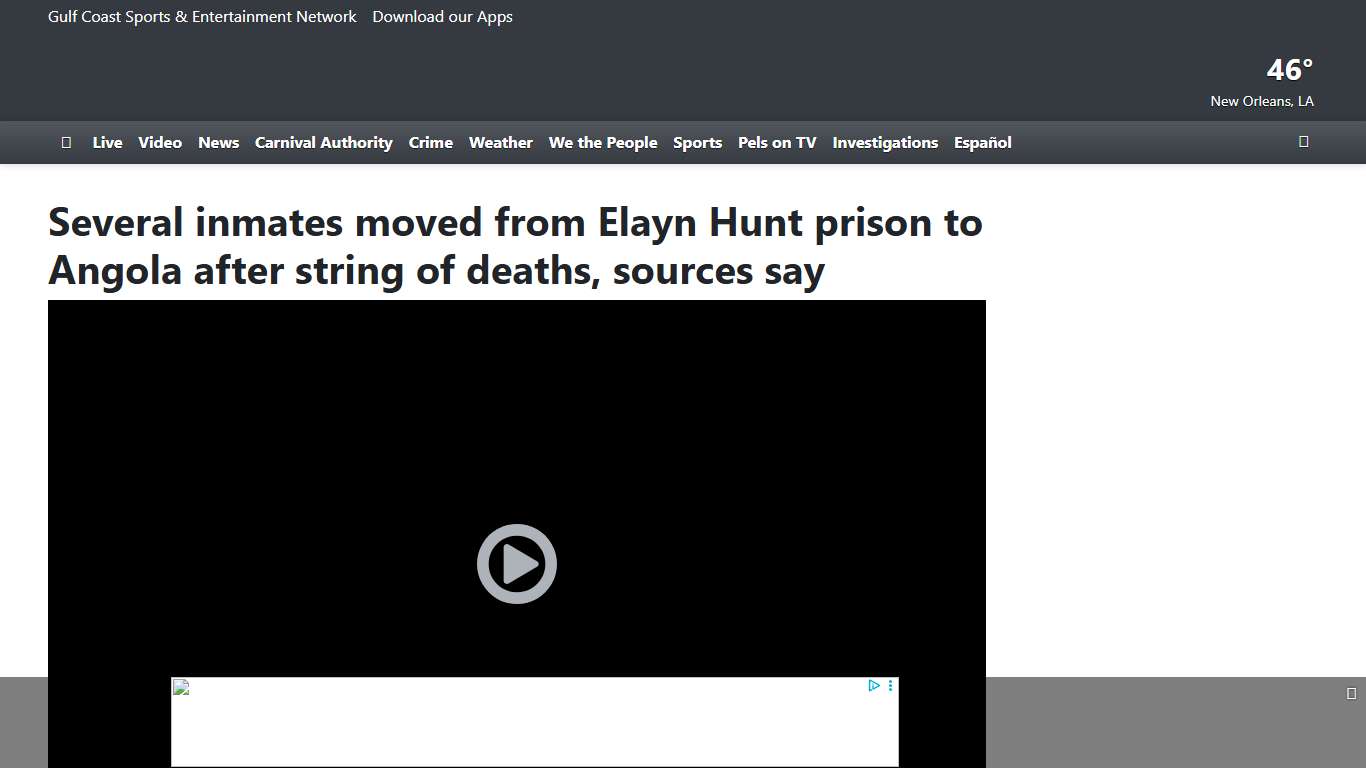 Several inmates moved from Elayn Hunt prison to Angola after string of deaths, sources say